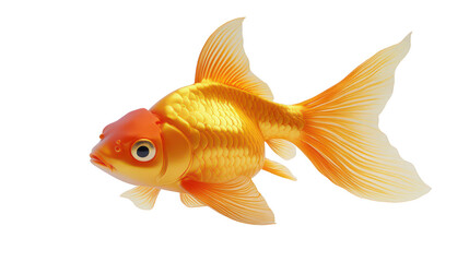 Vibrant Goldfish Swimming Gracefully