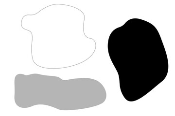 シンプルなモノクロ吹き出し