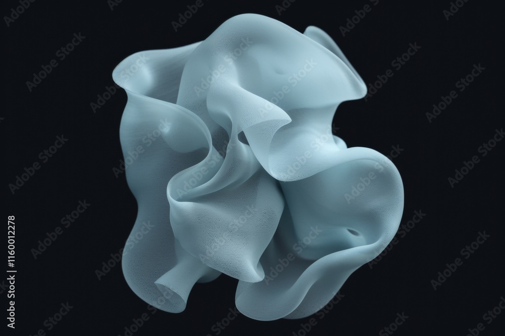 Poster intricate and flowing smoke patterns against a black background for creative design overlays