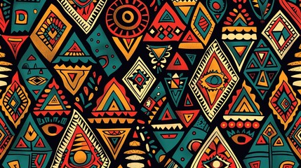 Tribal pattern wallpaper