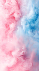 Fototapeta premium Abstract pink and blue smoke swirl pattern creating vibrant ethereal design : Generative AI