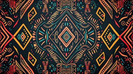Tribal pattern wallpaper