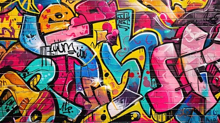 Urban Graffiti pattern wallpaper