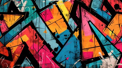 Urban Graffiti pattern wallpaper