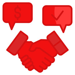 Negotiation  Icon Element For Design