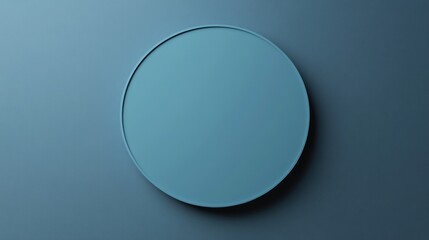 Teal circle on teal background.