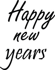 Happy new years Text effect vector illustration