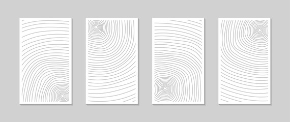 Geometric minimalist abstract line art poster for wall decor and print design