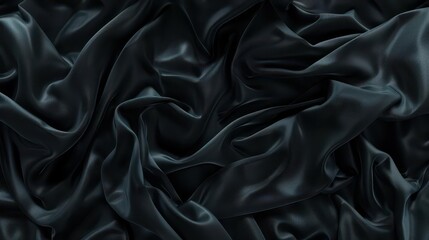 Fototapeta premium Midnight Symphony. A fusion of luxurious fabrics and intricate patterns in a dark color scheme.