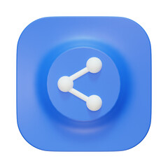 3d share icon