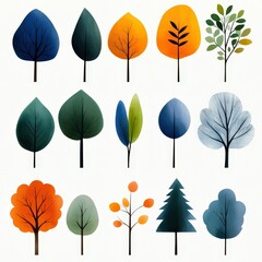 Obraz premium Winter collection, cold weather, white background