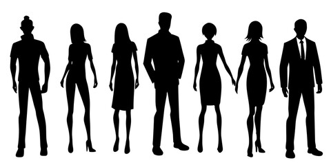 Modern Flat Style People Collection with Unique Character Designs