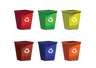 trash can, Trash can be colored, wipe