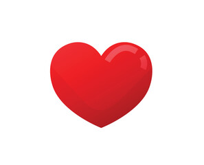 red heart isolated, Vector of heart, heart icon, red hear