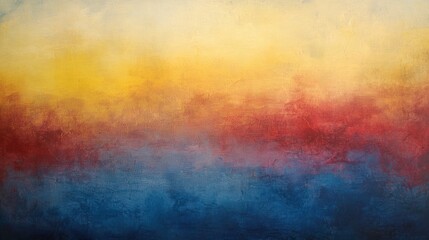 Obraz premium Abstract textured background with yellow, orange, red, and blue color gradient.