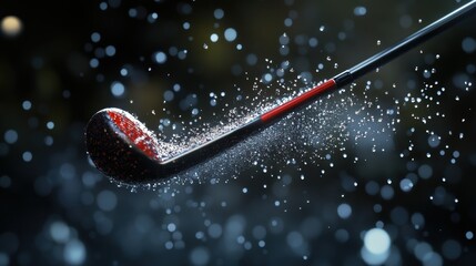 Golf clubs and balls on lush green grass in morning,playing golf,sport outdoor,golfing club for winning stroke or score,game joyful and happy concept.