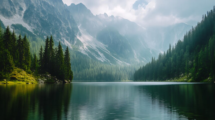 Fototapeta premium lake in the mountains