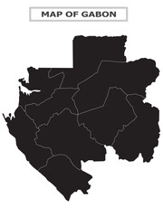 Obraz premium African Countries Geography Political map. Political map of country with capital, province or state capital, major cities and town.