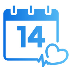 valentines day Gradient icon