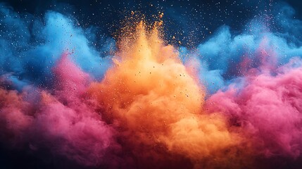 Vibrant Color Explosion Abstract Art Design