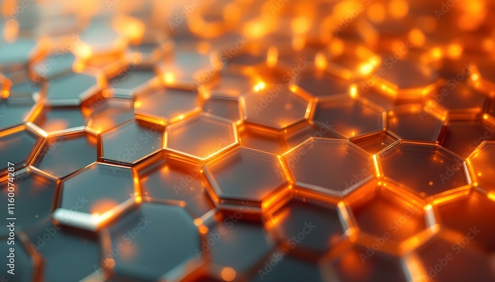 Aufkleber White geometric hexagonal honeycomb shape texture background 3d copy space. Abstract white hexagonal geometric luxury white 3d futuristic honeycomb mosaic white background. Wall of white hexagons