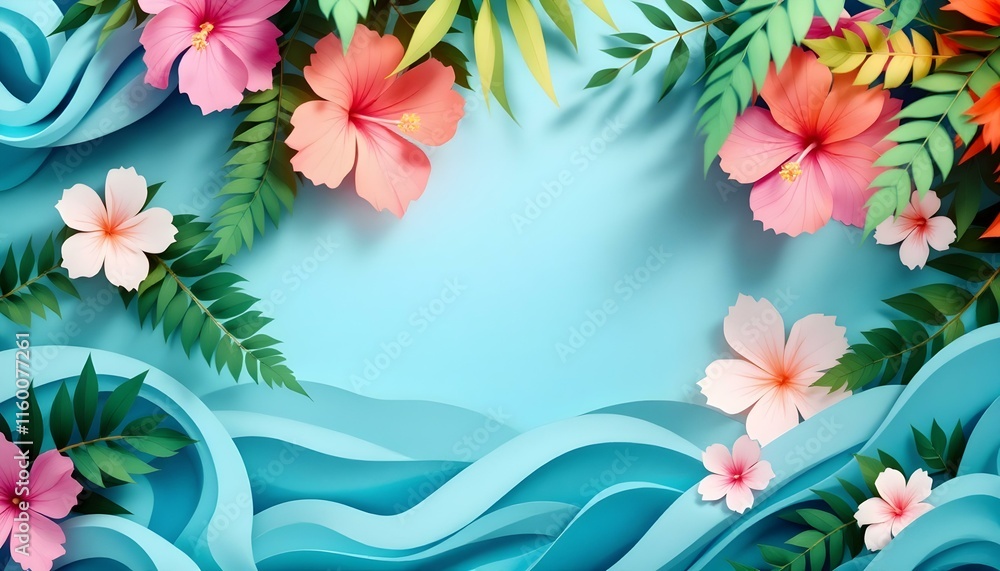 Poster A serene light blue background showcasing soft abstract shapes and textures. Perfect for wellness branding design projects. Soft blue gradient background showcasing minimalist design elements