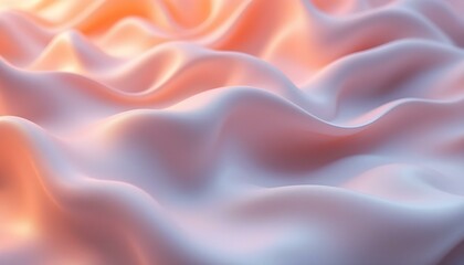 Obraz premium Abstract background with smooth lines in orange and beige colors. Abstract watercolor painting with wavy lines and warm colors. Abstract background with flowing waves in shades of orange, pink