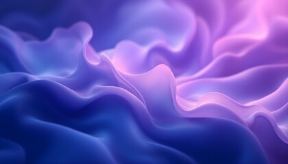 Fototapeta premium Abstract gradient background. Ultraviolet glow on a dark abstract background. 3d rendering abstract background of colorful neon wavy lines glowing in the dark modern simple wallpaper design