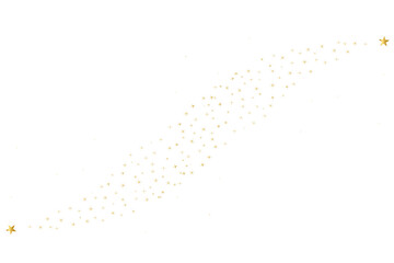 Abstract background with stars, splatter, glitter and confetti. Gold sparkle luxury confetti, Frame with gold stars on white background. Glowing golden particles.