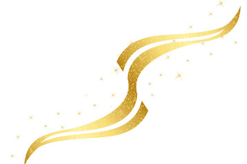 Abstract background with stars, splatter, glitter and confetti. Gold sparkle luxury confetti, Frame with gold stars on white background. Glowing golden particles.