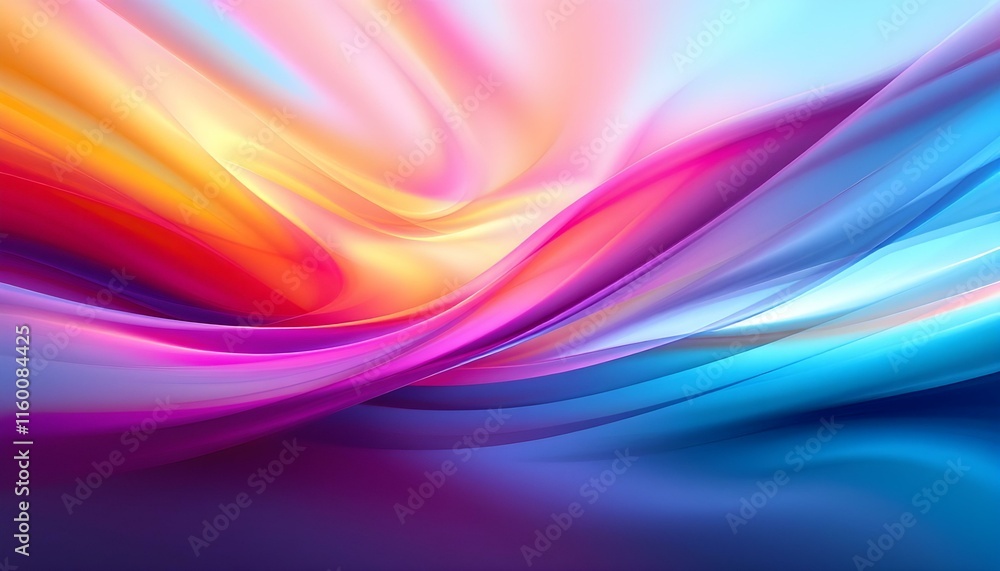 Poster Bright abstract border swoosh layout. Modern abstract blue soft mild border futuristic background layout. Modern abstract lines swoosh certificate Speed smooth wave border background design