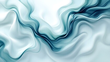 Green blue swoosh abstract lines background. Abstract green and blue swooshing shapes background, smooth flowing design. Abstract green blue wave light effect background