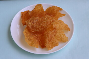 Aloo Papad, Papad made with mash potatoes, Indian traditional food