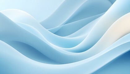 Obraz premium Soft abstract light blue background with curved lines, creating a futuristic aesthetic. Abstract blue and green flowing waves background. Dynamic blue wave patterns abstract the background