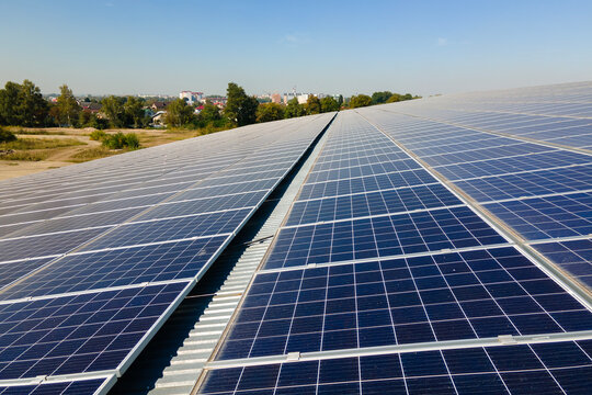 Autonomous building with photovoltaic rooftop covered with solar panels for producing of clean ecological electrical energy