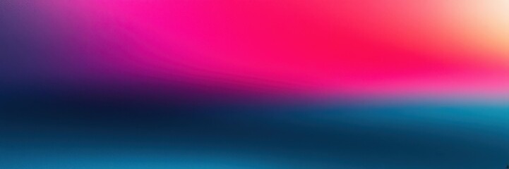 Abstract sunset, vibrant gradient, neon pink, electric blue, orange glow, horizon blur, minimalist landscape, digital art, smooth color transition, atmospheric, dreamy, surreal, wide panorama, etherea