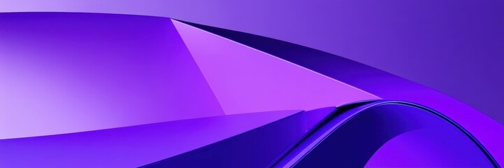 Abstract curves, vibrant purple hues, smooth gradients, glossy surfaces, minimalist composition, macro photography, geometric shapes, fluid forms, light and shadow play, futuristic design, ultra high 