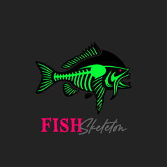 black silhouette of a fish