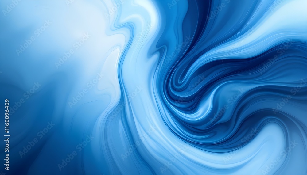 Poster light blue abstract background. abstract background featuring 3d shiny plastic waves in vibrant purp