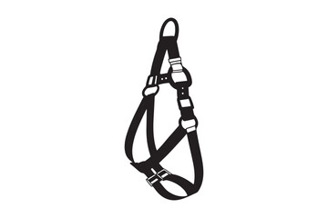 Safety harness silhouette vector illustration, Safety harness silhouette Bundle 