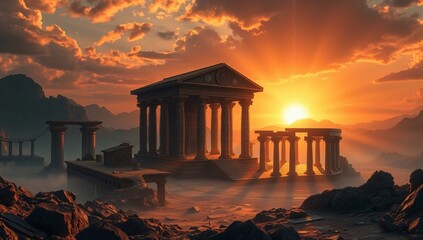 darkwave-inspired ai landscape wallpaper