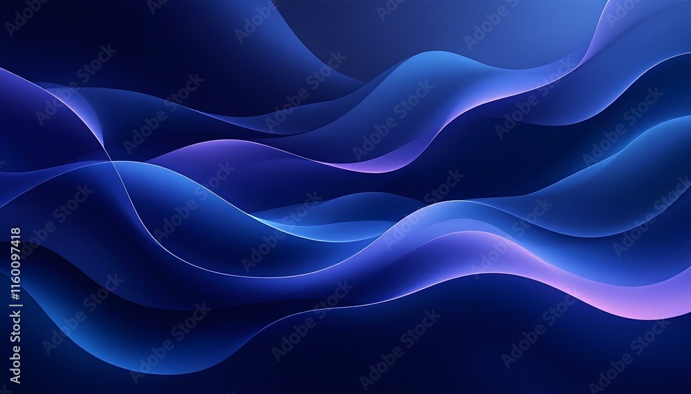 Aufkleber modern abstract gradient dark purplish blue banner background. background of an abstract banner with
