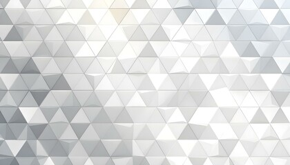 Obraz premium White silver geometric universal background for business presentation. Abstract elegant seamless pattern. Minimalist empty triangular background. Modern digital Happy New Year background cover banner