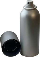 Aerosol spray can isolated on white background