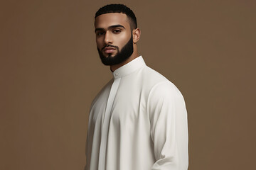 Obraz premium Stylish Man in Traditional Attire
