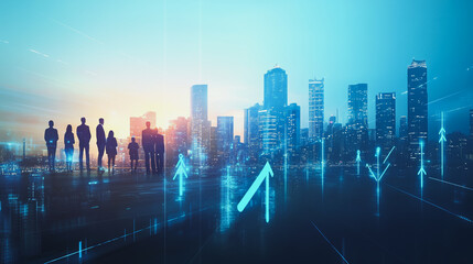 Obraz premium abstract professional business team people innovation connection of line from nail node to node on Smart Innovation city with connection cyber security network reciprocity , networking concept