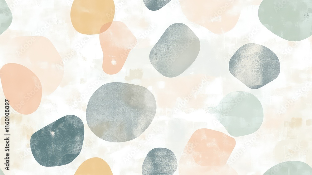 Poster abstract colorful shapes on soft background for design elements