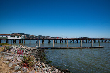 Fototapeta premium San Francisco Old Pier in the Pacific Ocean