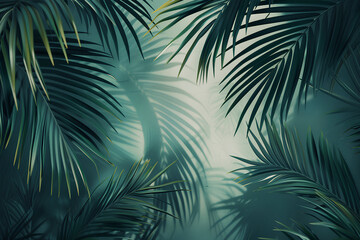 palm leaves background