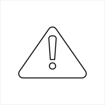Allert warning icon outline vector